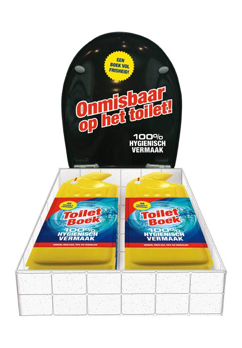 Achterkant van 100% vermaak toiletboek 10 ex.