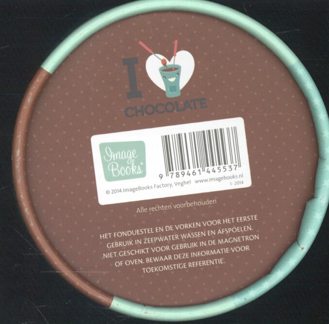Achterkant van KookCadeauKoker Chocolade