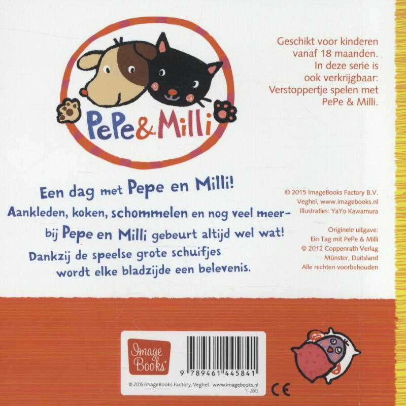 Achterkant van Een dagje met Pepe en Milli