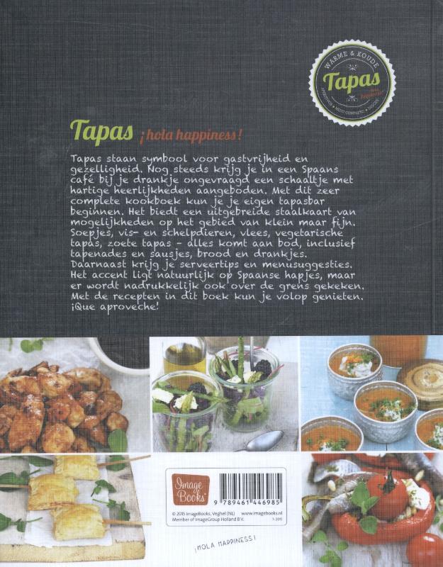 Achterkant van Warme en koude tapas