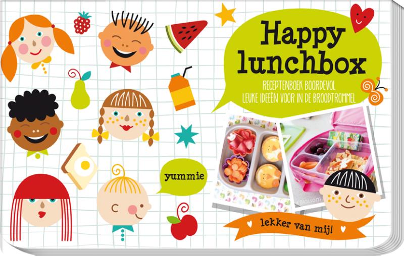 Achterkant van Happy lunchbox
