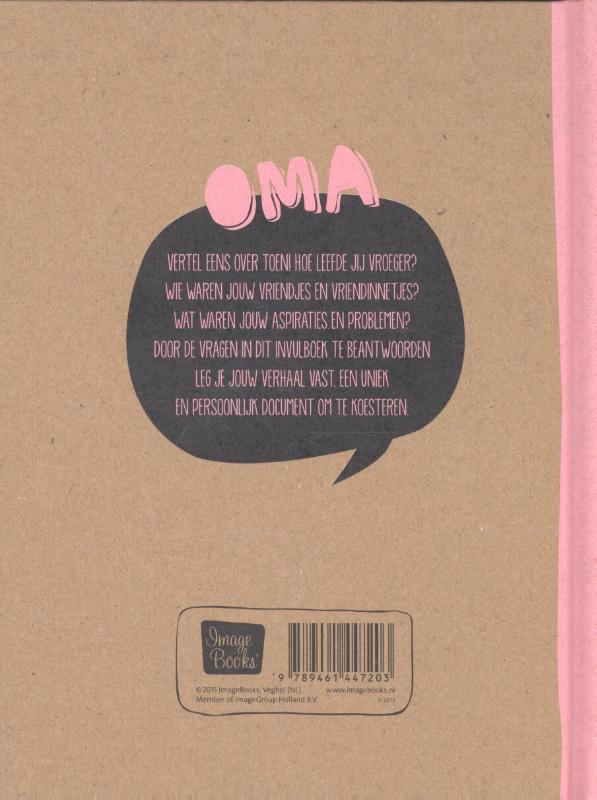 Achterkant van Oma schrijft