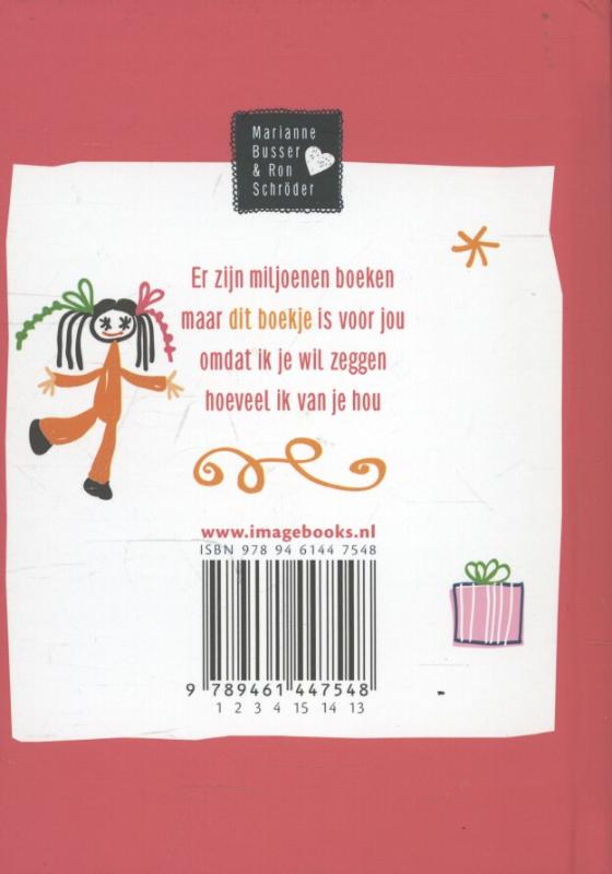 Achterkant van De liefste mama dat ben jij