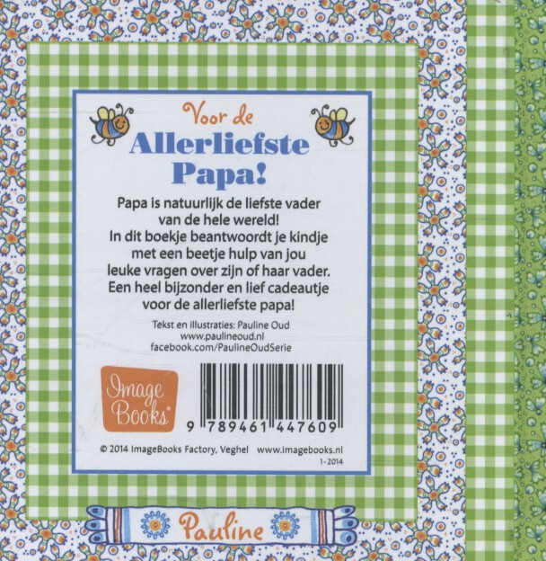 Achterkant van Voor de allerliefste papa!