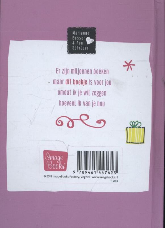 Achterkant van De liefste juf dat ben jij