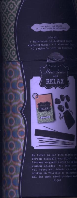 Achterkant van Happy Living Kadokoker - Slow down and relax