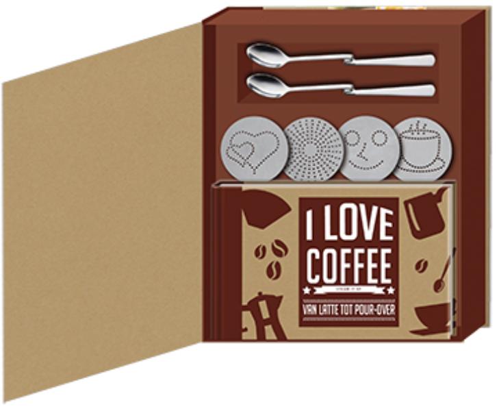 Achterkant van I love coffee