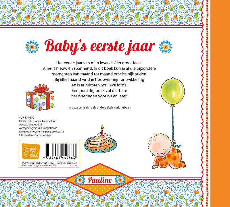 Achterkant van Baby's eerste jaar