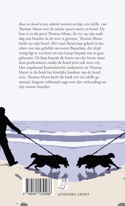 Achterkant van Baas en hond
