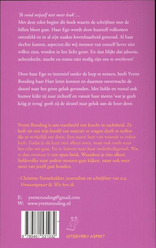 Achterkant van Me myself en m'n ego