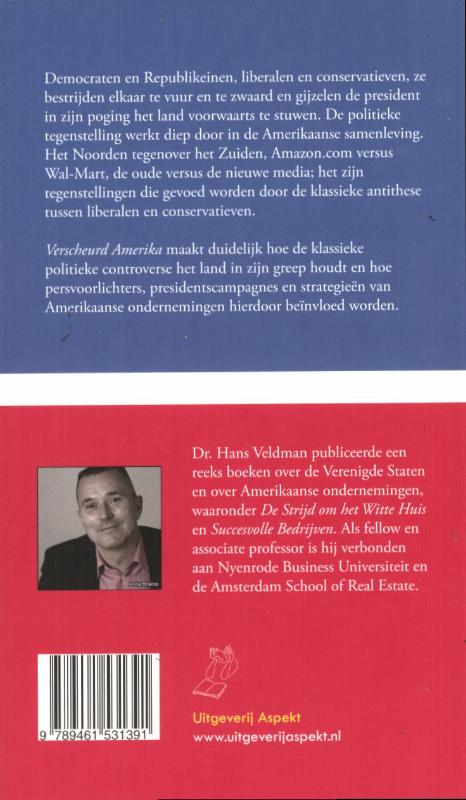 Achterkant van Verscheurd Amerika