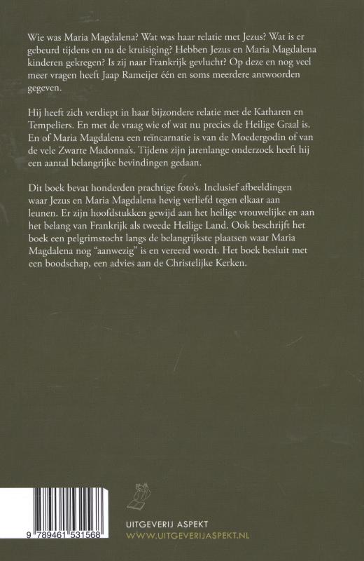 Achterkant van Maria Magdalena in Frankrijk