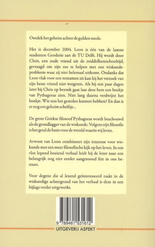 Achterkant van De pythagoras profetie