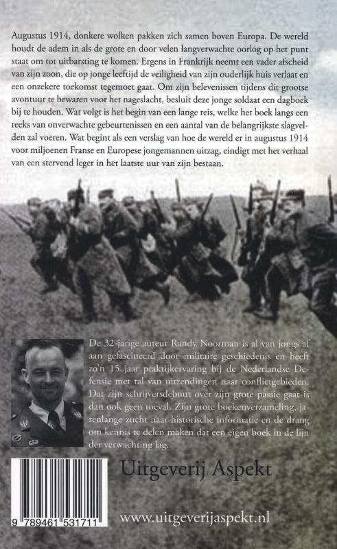 Achterkant van Dagboek van augustus