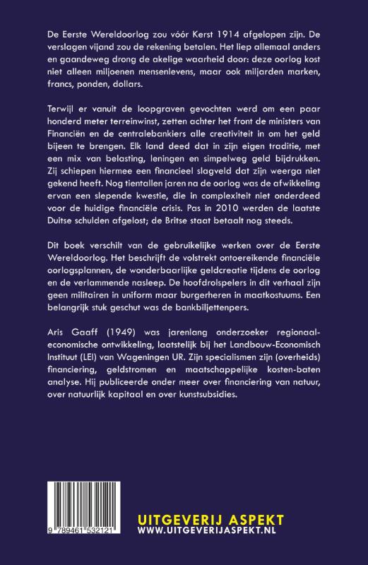 Achterkant van Financiering van de Eerste Wereldoorlog