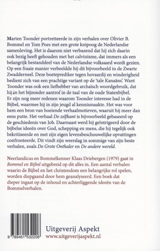 Achterkant van Bommel en Bijbel