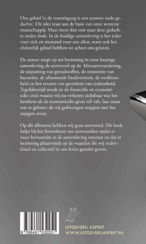 Achterkant van Het geloof in de hebzucht