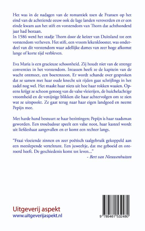Achterkant van Eva Maria gravin uit Thorn