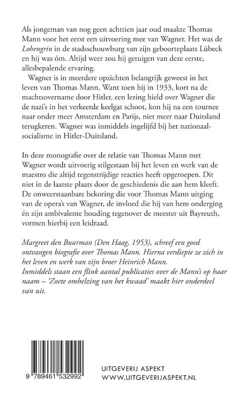 Achterkant van Thomas Mann en Wagner
