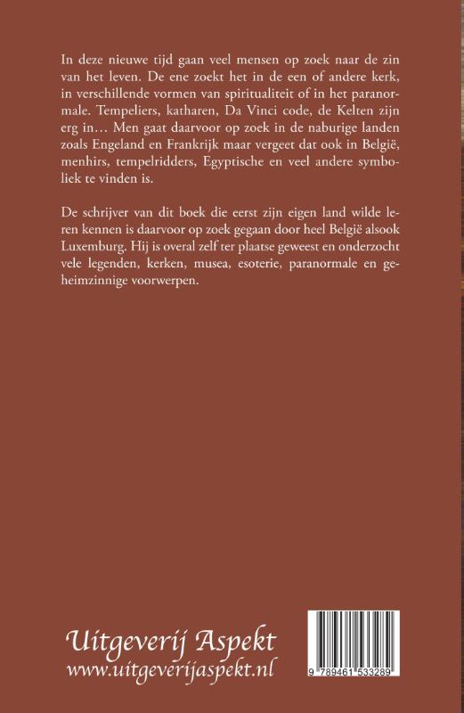 Achterkant van Legendarisch-mysterieus en religieus Belgie