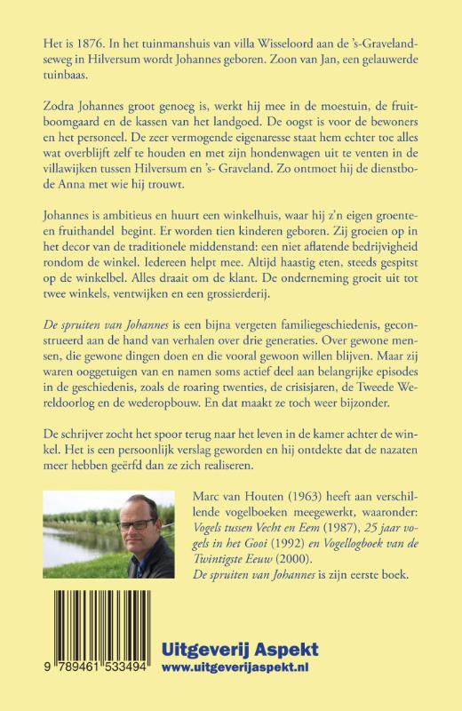Achterkant van De spruiten van Johannes