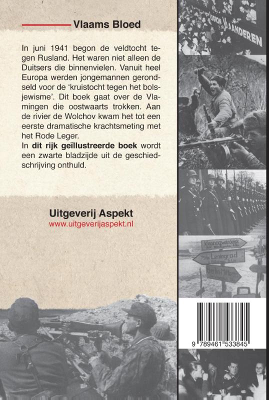 Achterkant van Vlaams bloed aan de Wolchov
