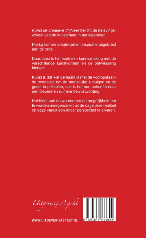 Achterkant van Kunst, de creatieve drijfveer