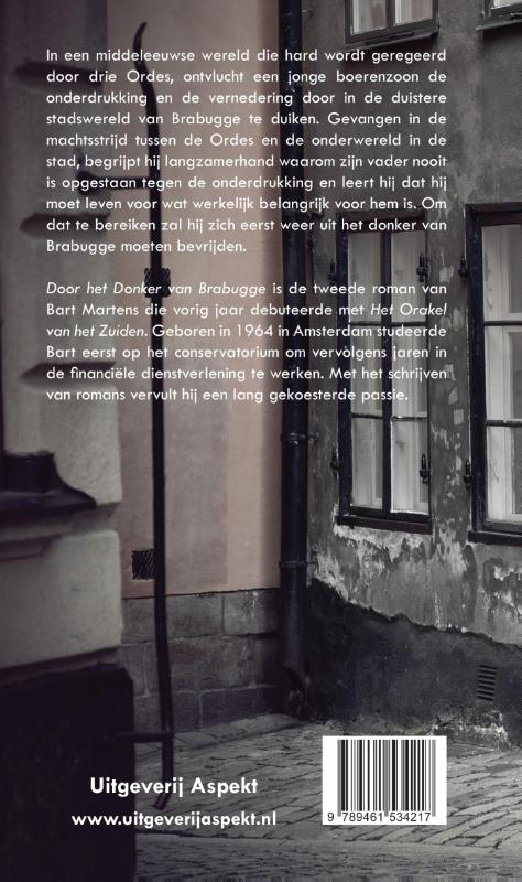 Achterkant van Door het donker van Brabugge