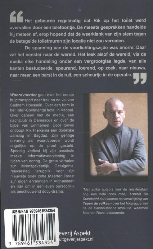 Achterkant van Woordvoerder