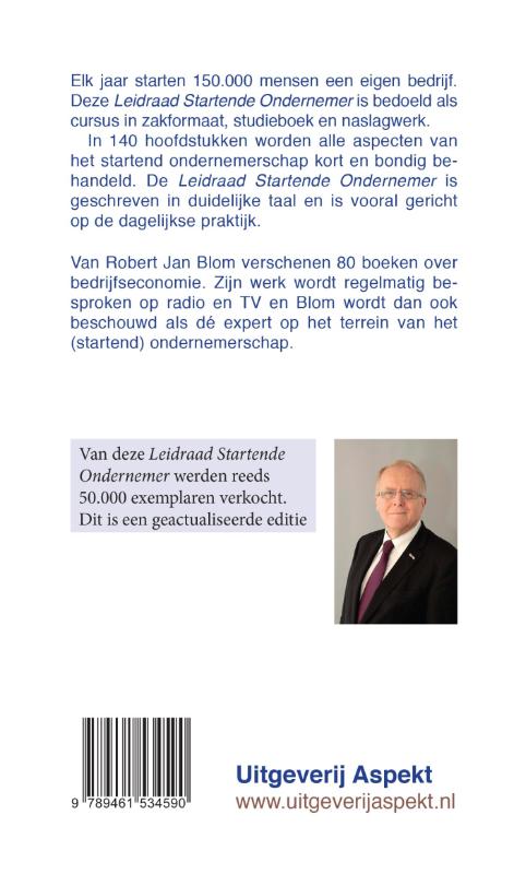 Achterkant van Leidraad startend ondernemerschap