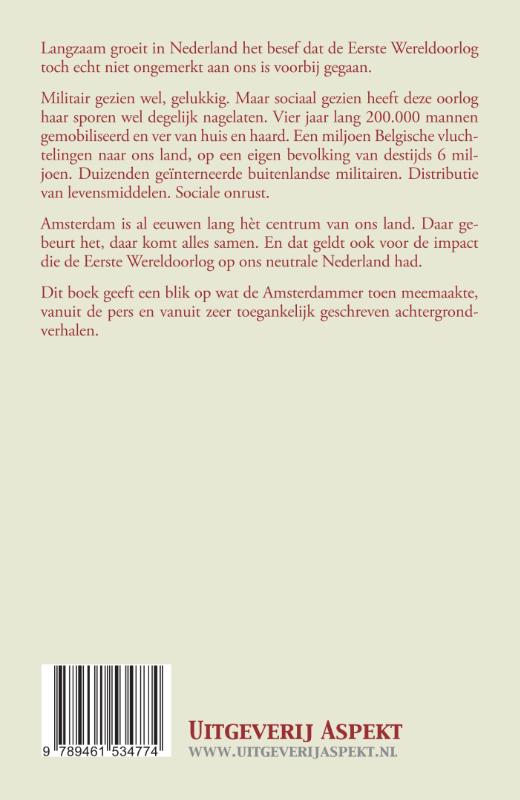 Achterkant van Amsterdam en de Eerste Wereldoorlog
