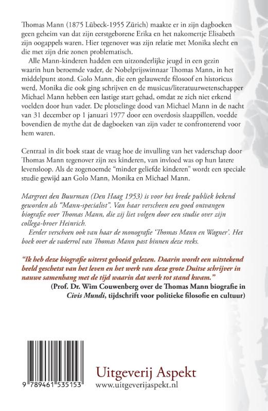 Achterkant van Thomas Mann als pater familias