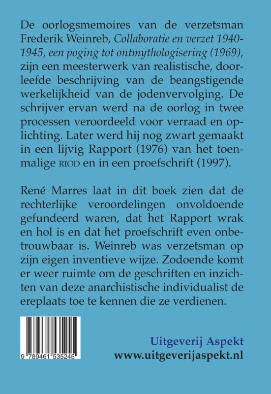 Achterkant van Frederik Weinreb