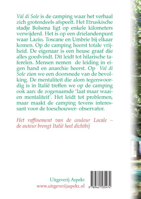 Achterkant van Eindeloos Italie
