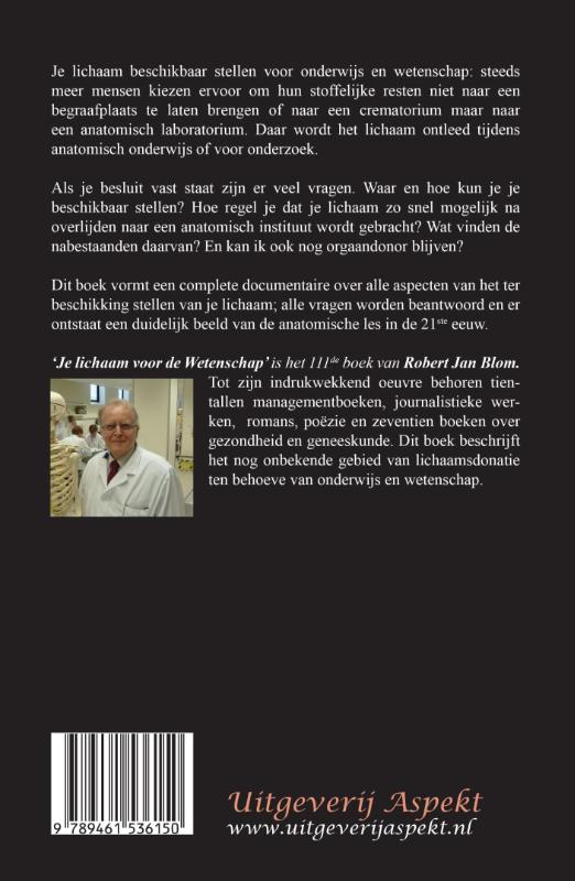 Achterkant van Je lichaam voor de wetenschap