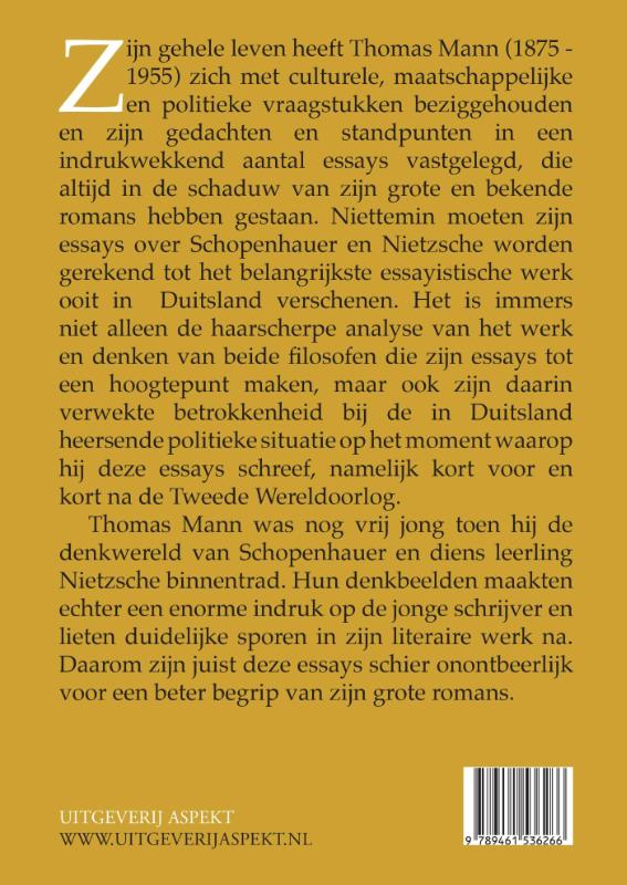 Achterkant van Schopenhauer en Nietzsche