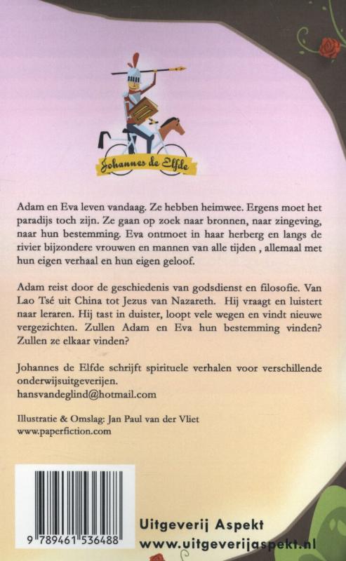 Achterkant van Adam en Eva spelen
