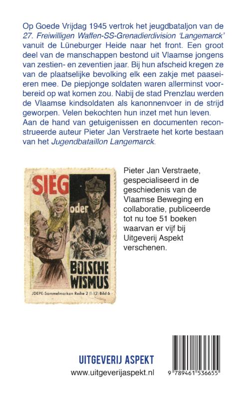 Achterkant van Jugendbataillon Langemarck