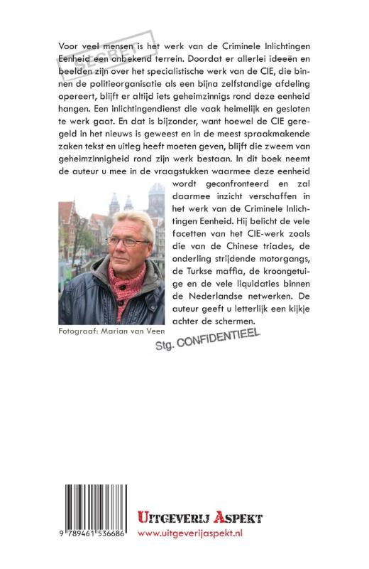 Achterkant van Criminele inlichtingen eenheid