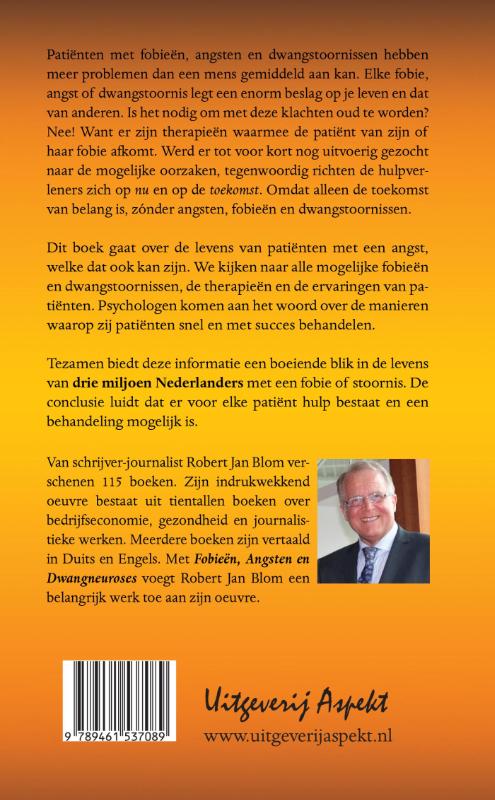 Achterkant van Fobieën, angsten en dwangneuroses