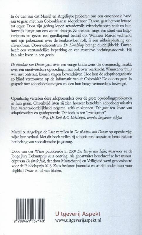 Achterkant van De schaduw van Duvan