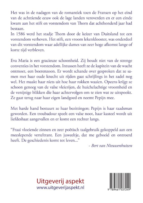 Achterkant van Eva Maria gravin uit Thorn