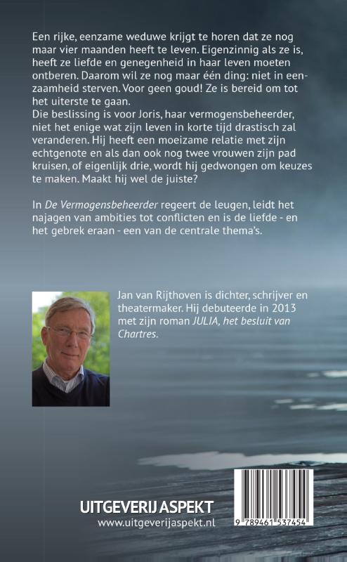 Achterkant van De vermogensbeheerder