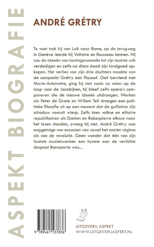 Achterkant van André Grétry