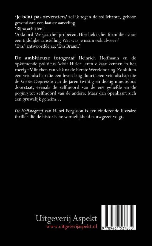 Achterkant van Hoffotograaf