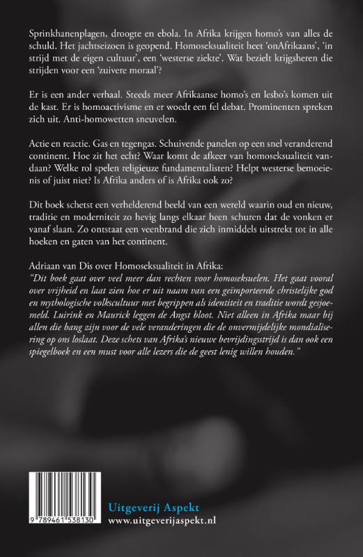 Achterkant van Homosexualiteit in Afrika