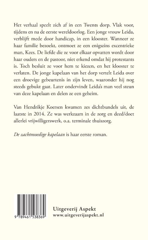 Achterkant van De zachtmoedige kapelaan
