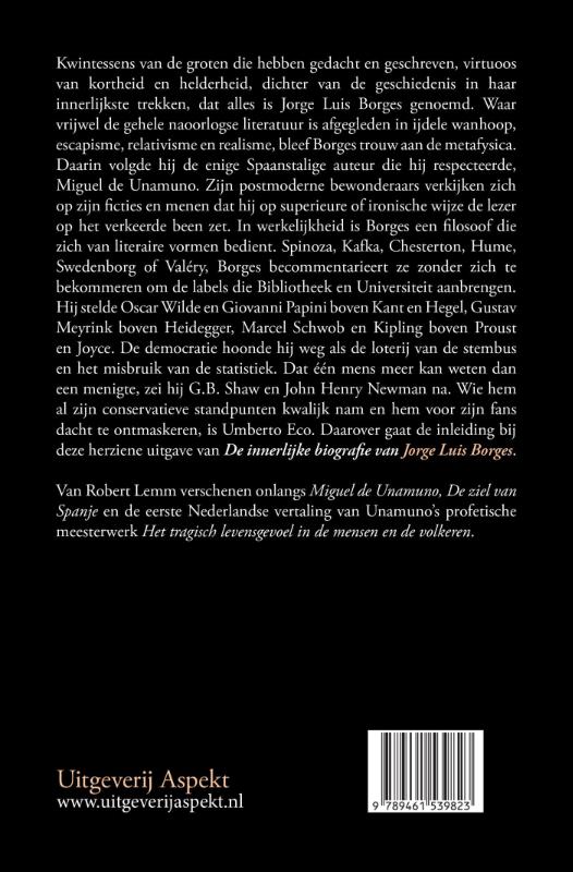 Achterkant van De literator als filosoof