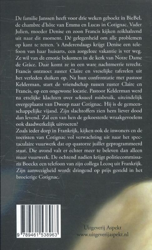 Achterkant van Zwart als een soutane