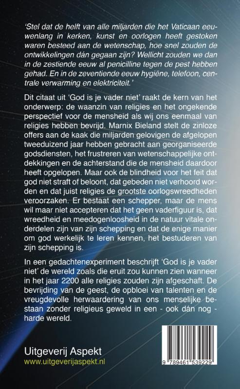 Achterkant van God is je vader niet